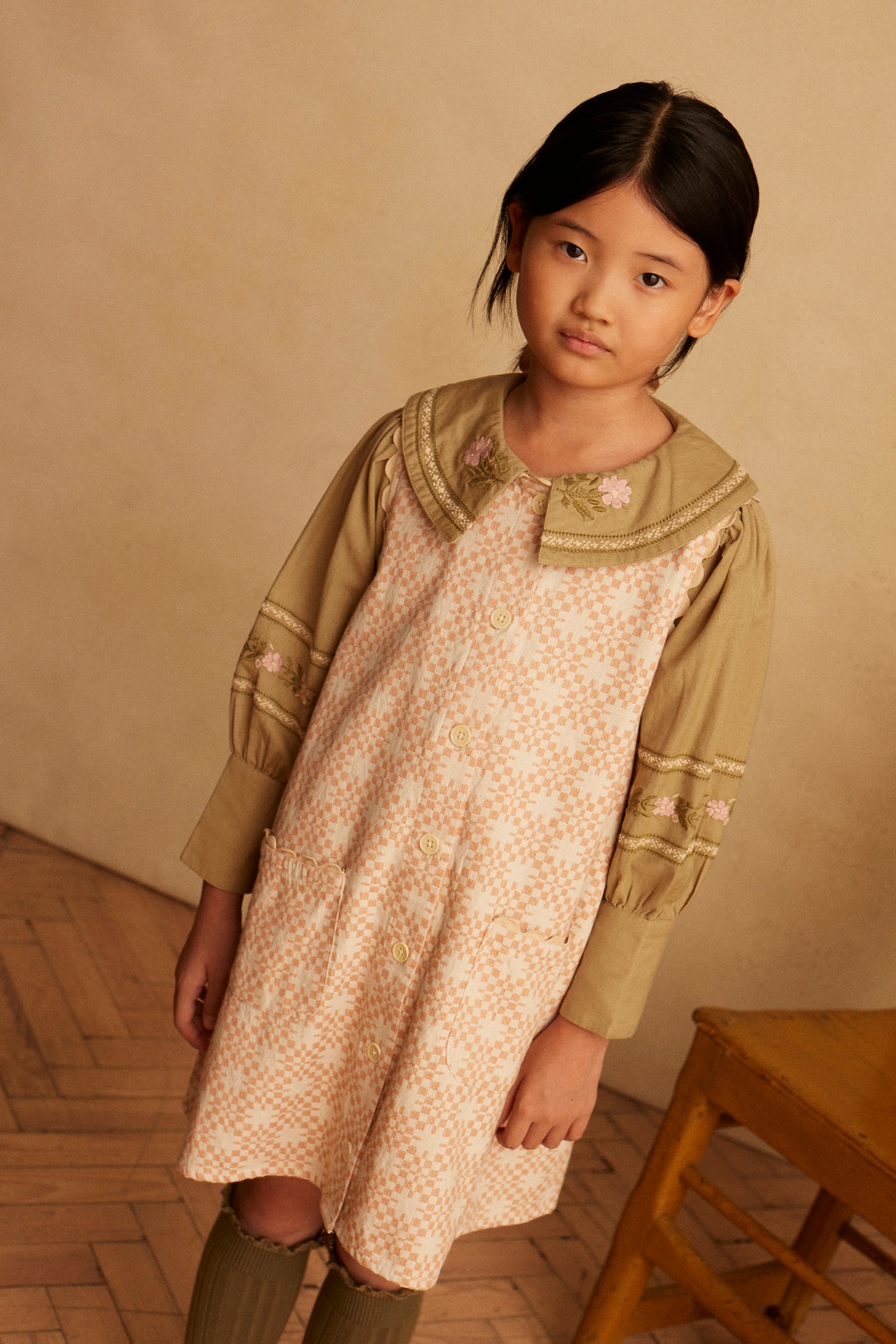apolina セットアップ 2-3y（apolina Fira あかるい Blouse Milk 2-3y）