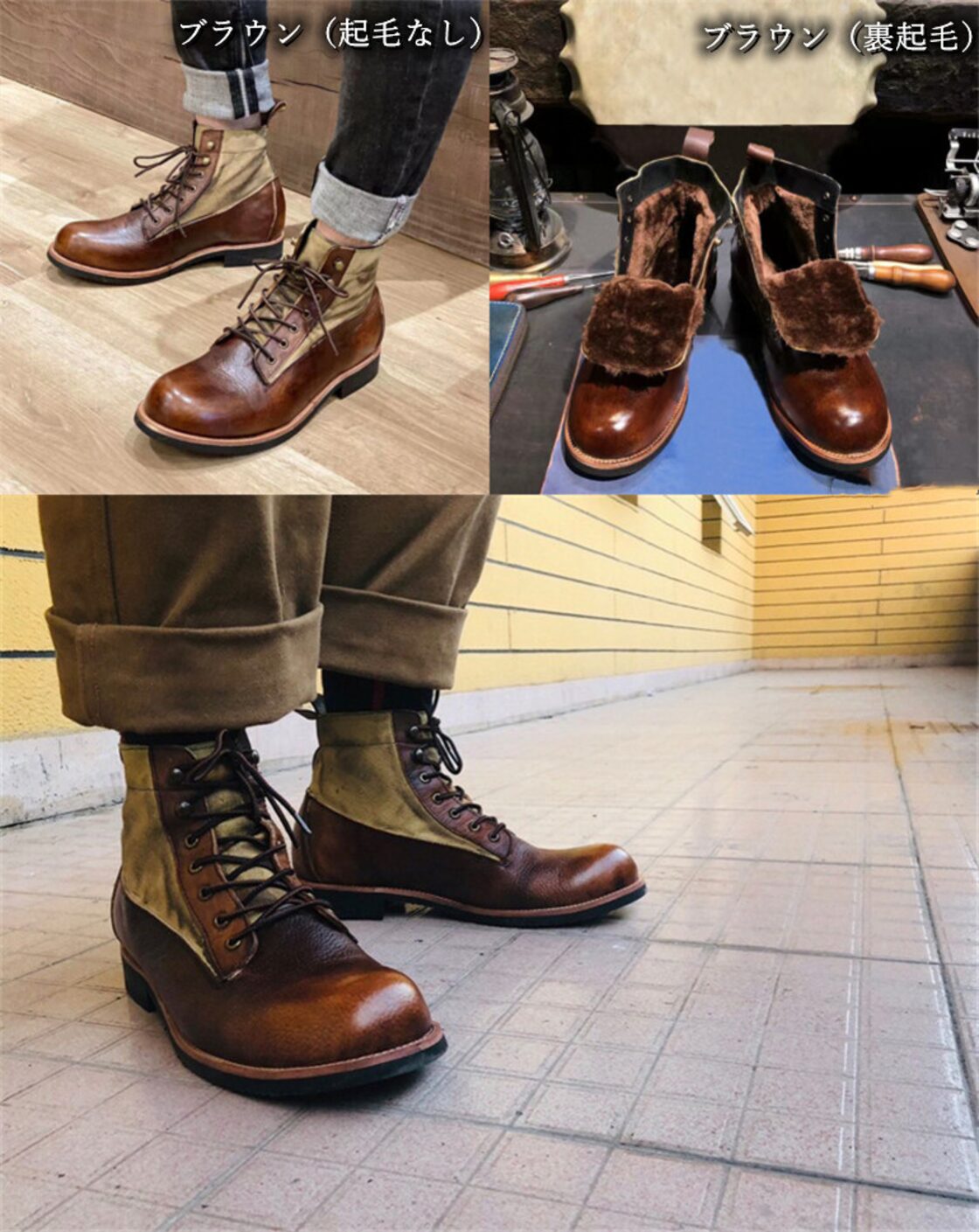 ブーツ メンズ エンジニアブーツ ワーク サイドファスナー 靴（楽天 