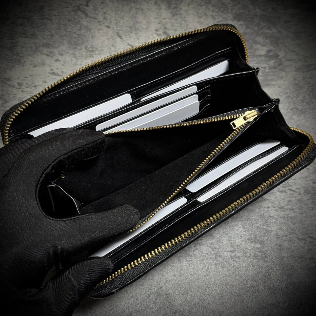 スタースティングレイ 長財布 エイ革 一枚革 ガルーシャ カイラギ 梅花