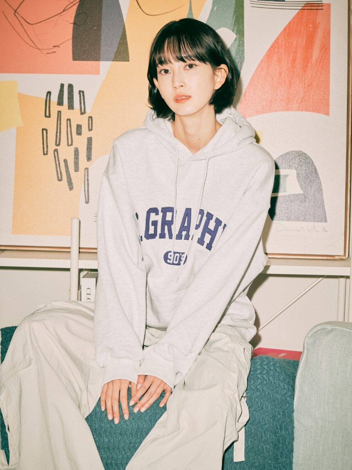 ☆チョンハ 着用！！【CODEGRAPHY】C.GRAPHY ARCH LOGO HOODY - 5COLOR 