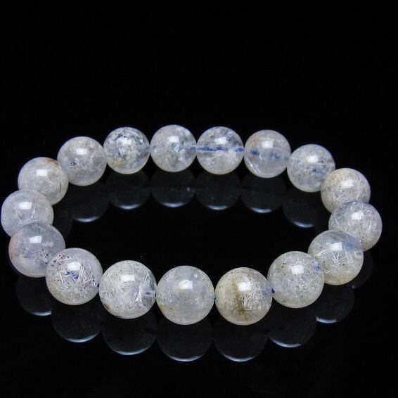 ホワイトガーデンファントムクォーツ ブレスレット 12mm 一点物 [M便 1/10] 111-42491