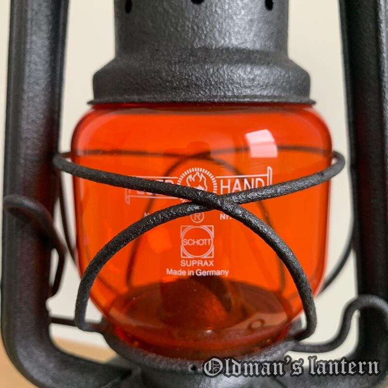 ホヤ FEUERHAND 276 275 アンバー塗装 グローブ | Oldman's lantern