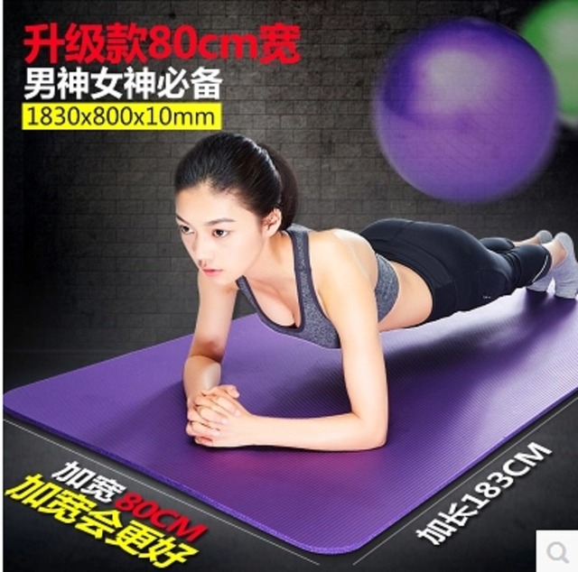 10ミリメートル厚い4色eva yogaマット非スリップボディビル健康運動ジムクッションフィットネスパッド92001