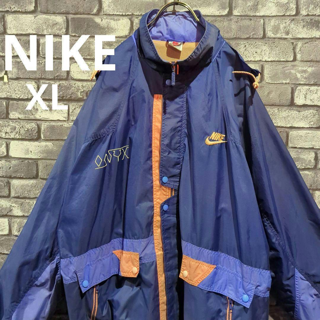 90s  ナイキ NIKE ナイロンジャケット ワンポイントロゴ