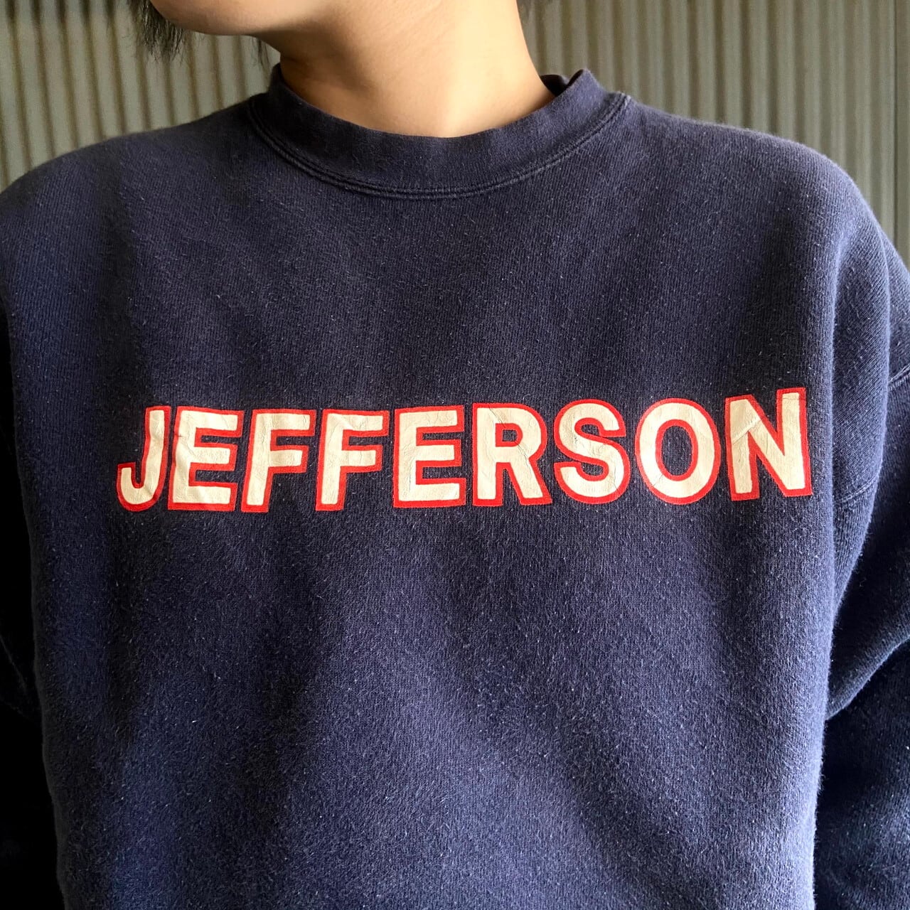 90年代 USA製 Lee リー ヘビーウェイト JEFFERSON カレッジプリント