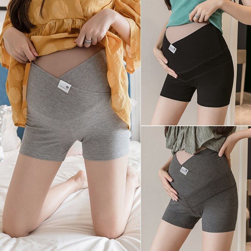 【新作】【送料無料】 マタニティレジャーパンツサマーセキュリティレギンスショーツ伸縮性ウエスト妊婦お腹サポートパンツ エラスティック 夏物 ブルマー AL expec364546783253