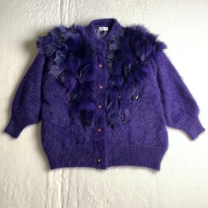 ～"knit cardigan" purple～