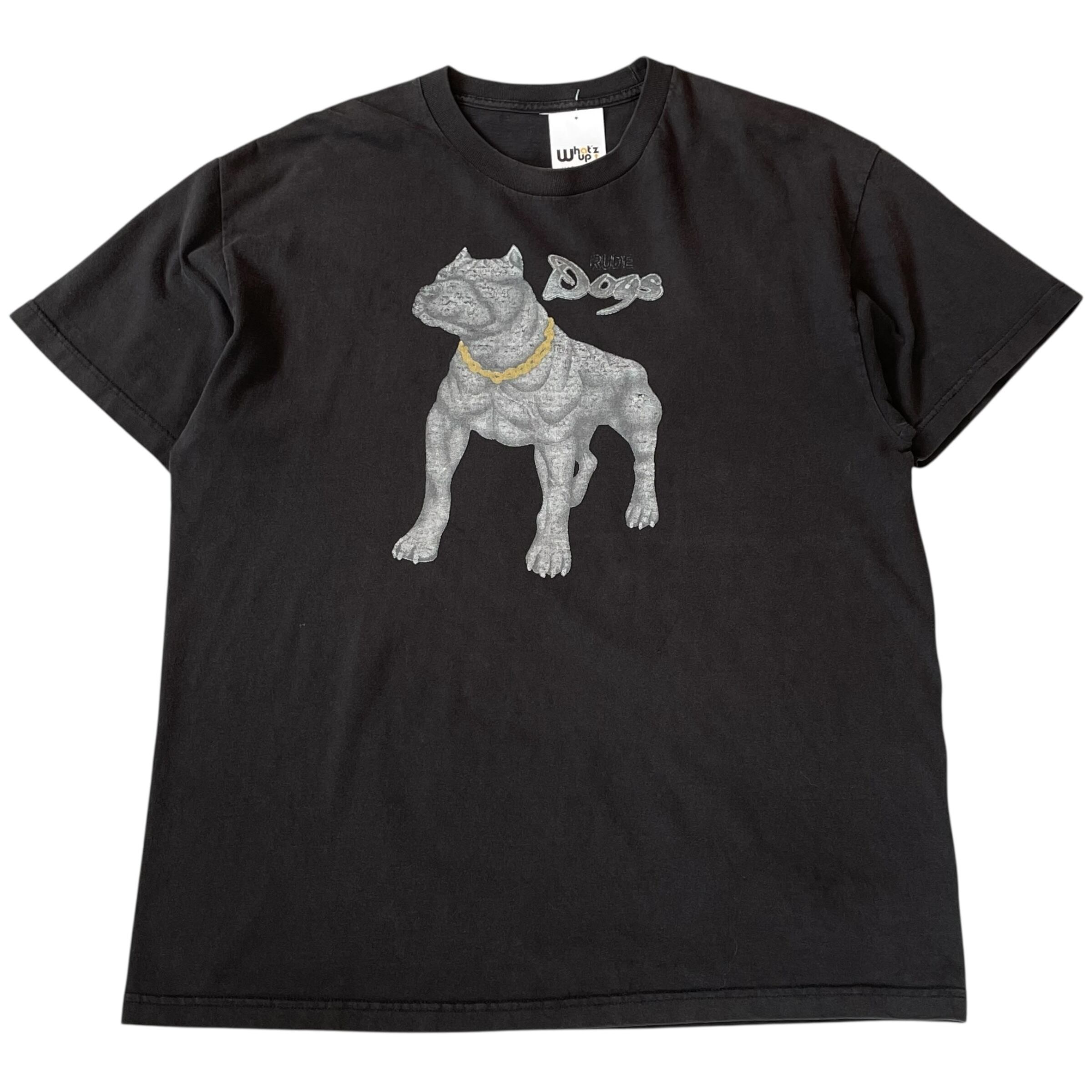 90s RUDE DOGS print T-shirt | What'z up