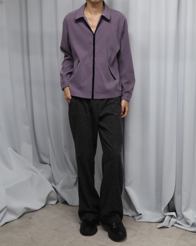 Suede-like zip blouson