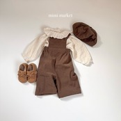 ミミマーケット / mimimarket / コーデュロイサロペット / 韓国子供服 / キッズ / 26winter〖取寄〗*S~L*