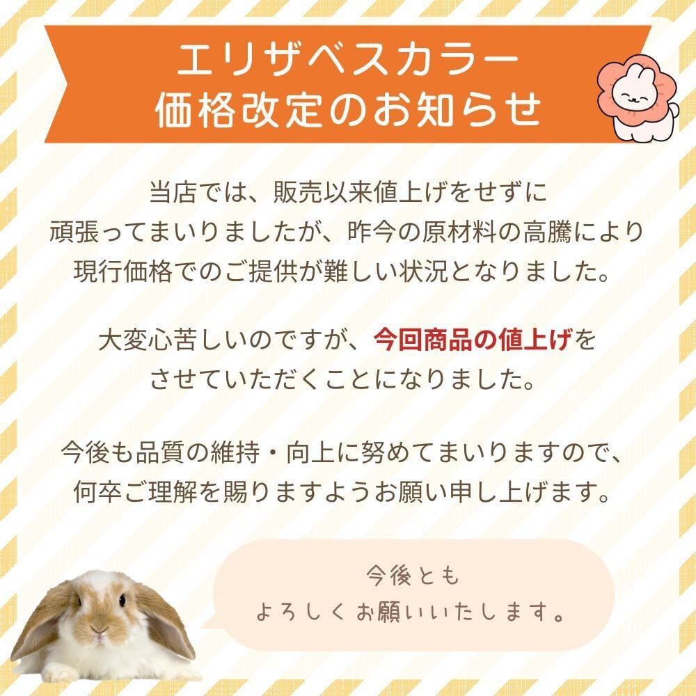 うさぎエリザベスカラー chouchouオリジナル 避妊・去勢後におすすめ