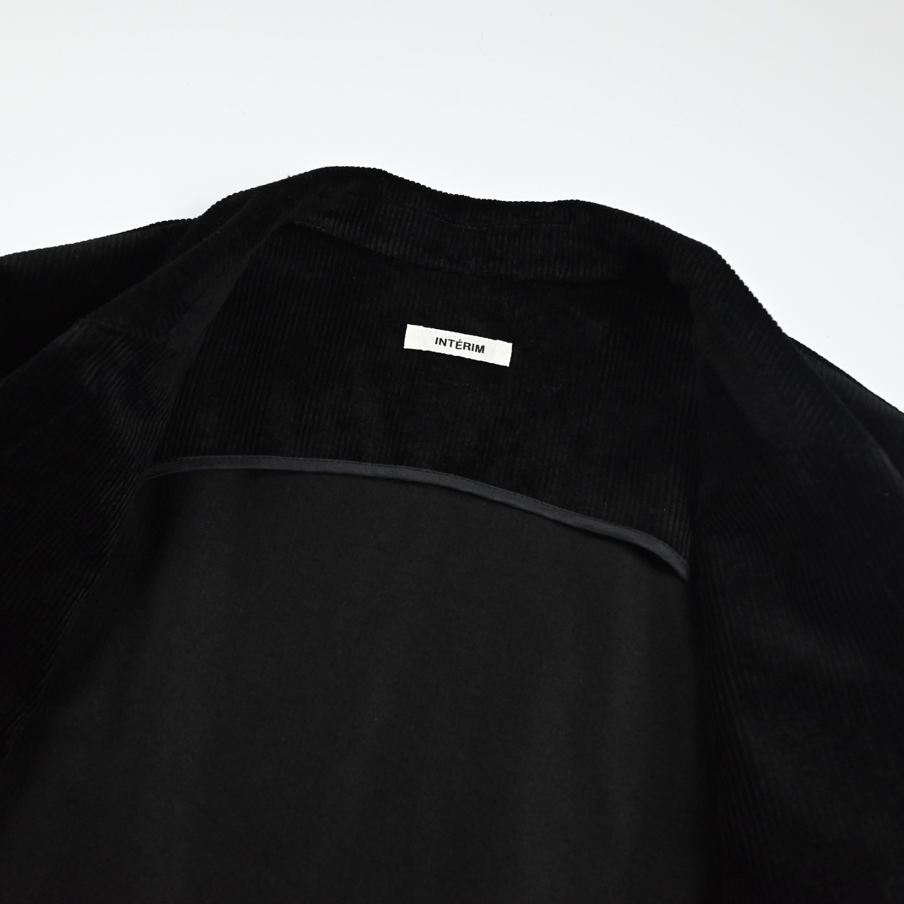INTERIM / 9W LINEN COTTON CORDUROY PIPING DOUBLE JACKET