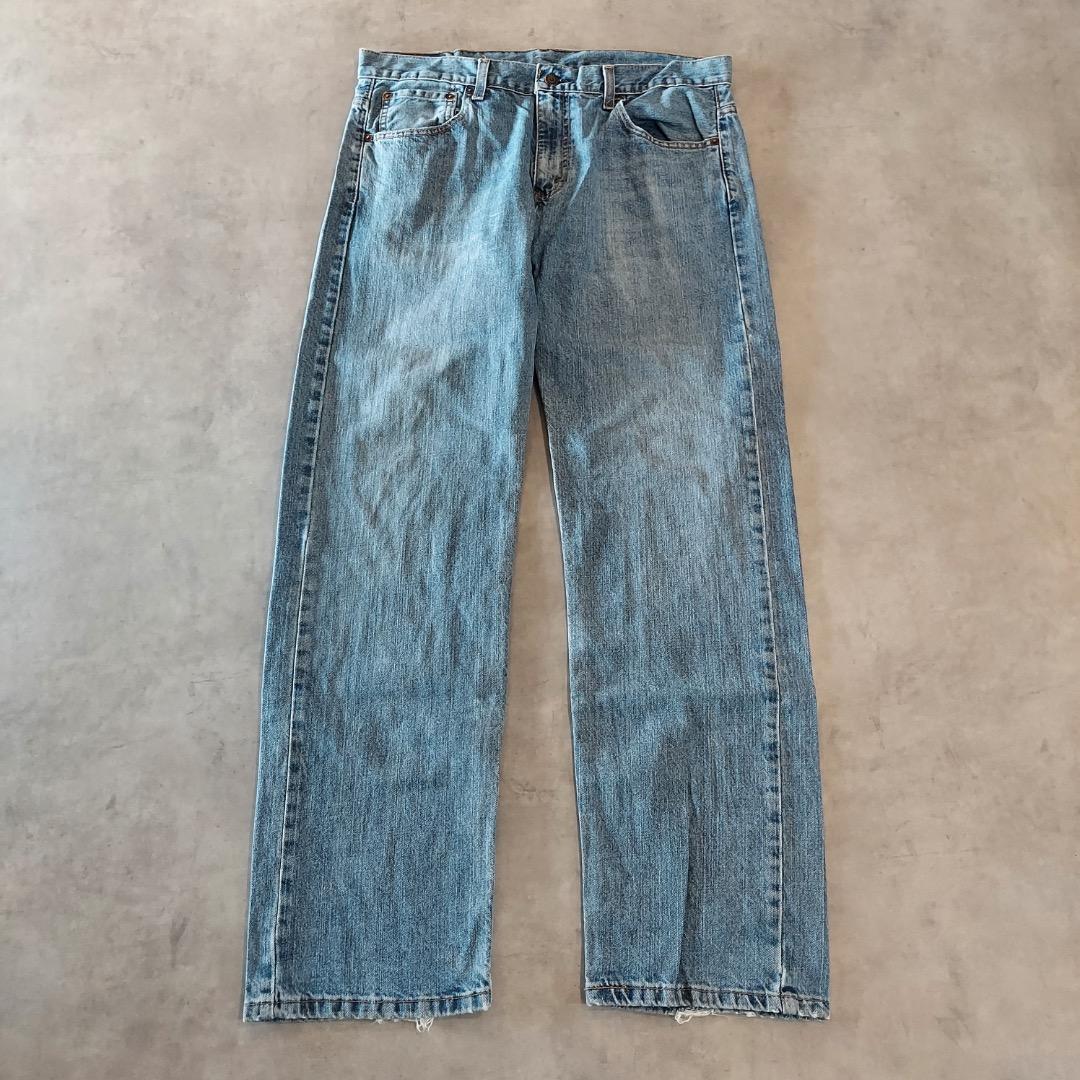 リーバイス569 Levis W33 ワイド バギー 青 古着 ヒゲ 22480