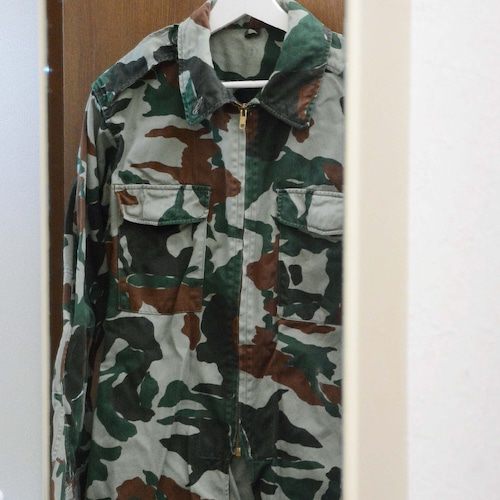 熊笹迷彩 迷彩服1型 陸上自衛隊 作業着 上衣 ジャパンヴィンテージ 昭和 防衛庁 JGSDF Camouflage Jacket Japan Vintage