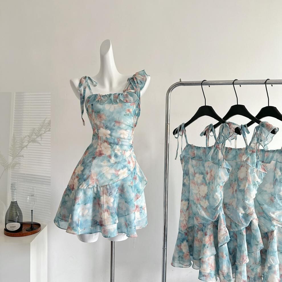 【dress】花柄キャミワンピース M30666