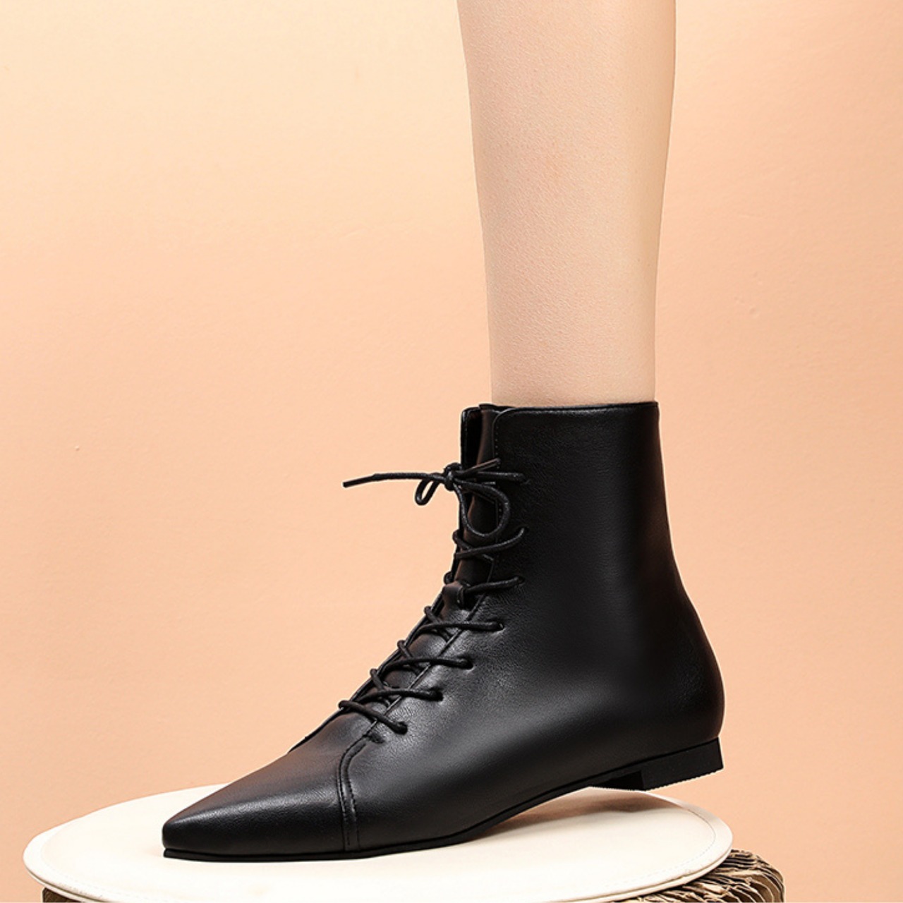 ダーク・ソーサリー　魔女のレースアップブーツ　M23671