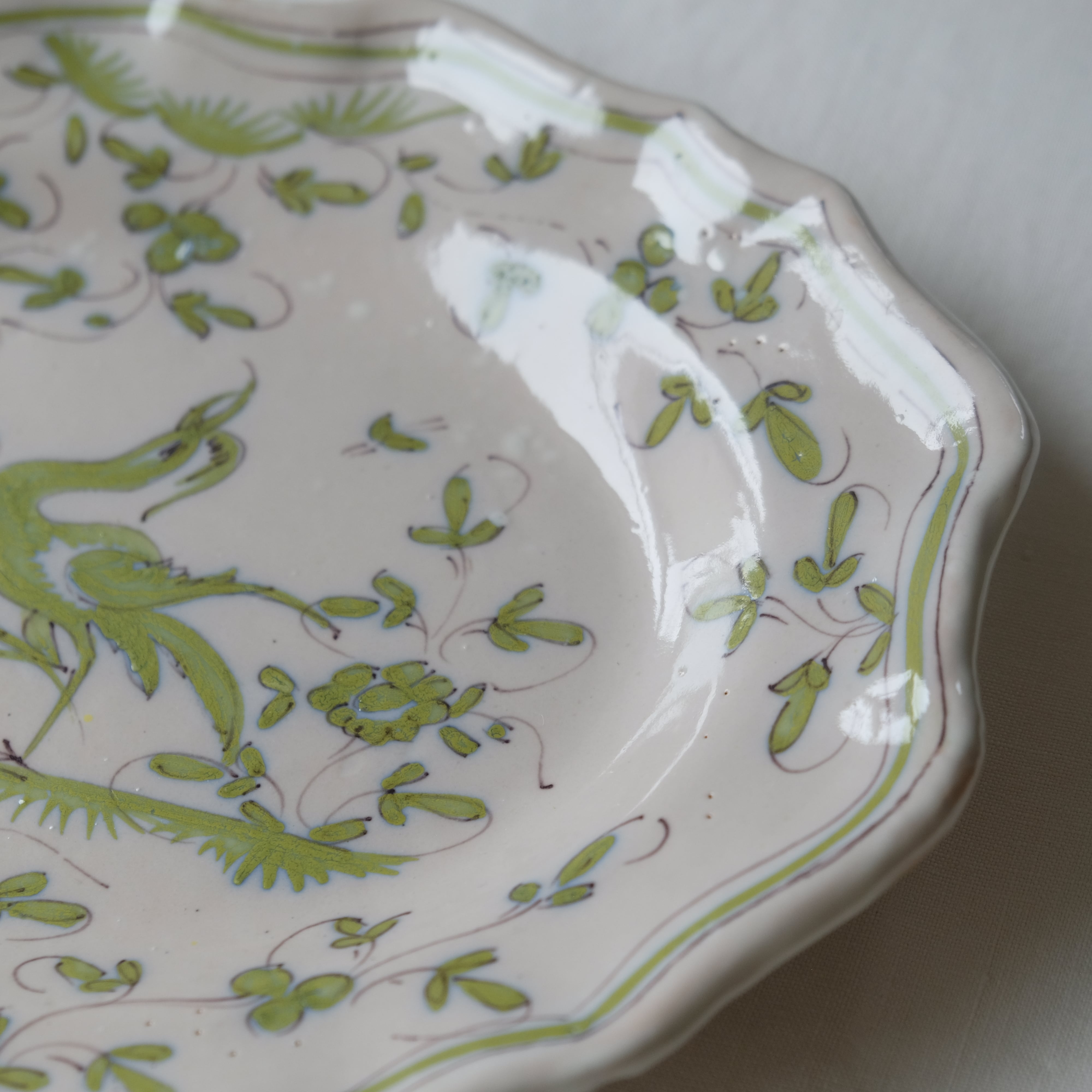 フランスアンティーク　オーバルプレート　南仏 フランスアンティークオーバルプレート南仏