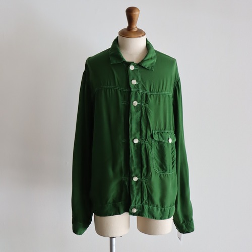 INNAT " TYPE 1 TRACKER SHIRT JACKET(Green (桑の葉、緑葉)"
