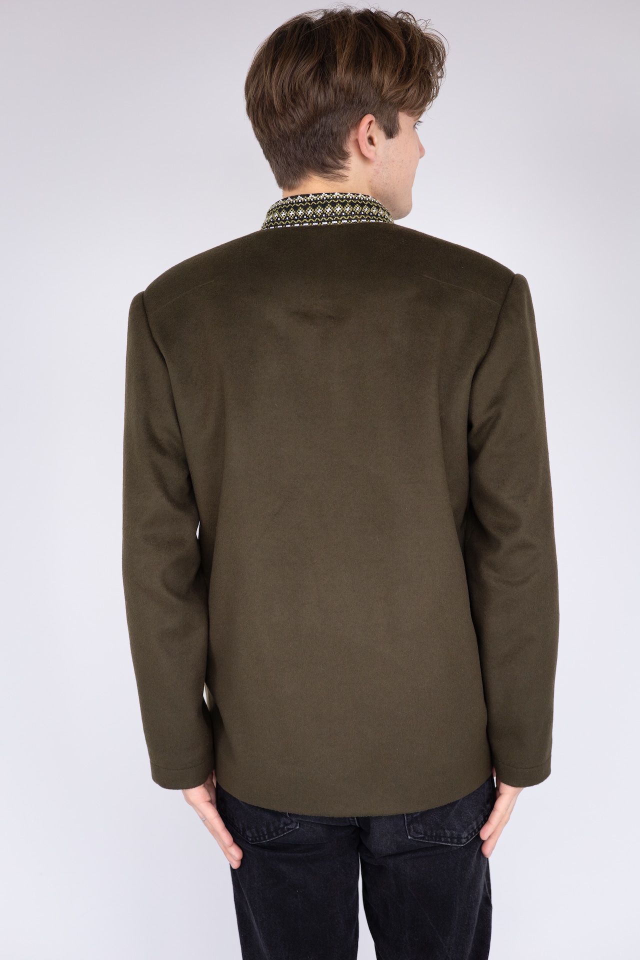 ウクライナ刺繍ジャケットコート　手縫い　プレミアムウール／カシミヤ - 13