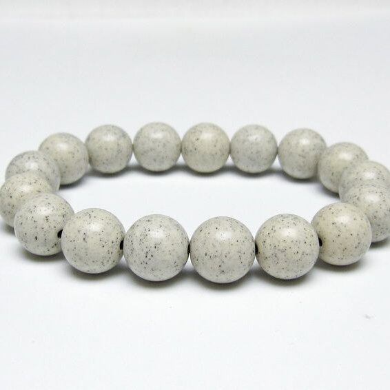 北投石 ブレスレット 12mm 一点物 メール便可 111-50118