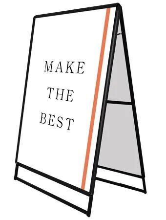 ポスターグリップスタンド看板 屋外用 A0両面ブラック