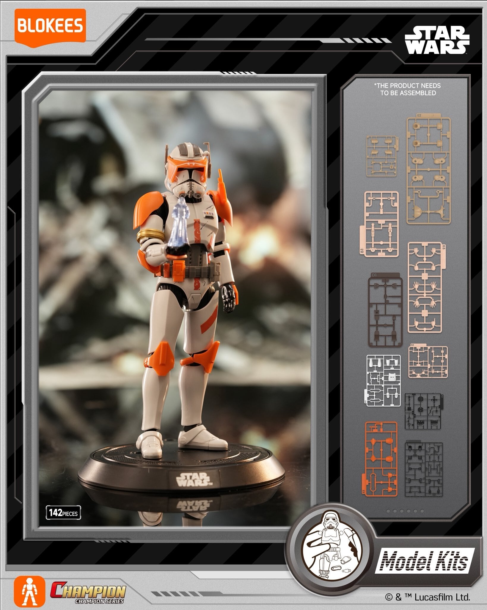 プラモデル】BLOKEES Star Wars: Attack of the Clones Champion Class