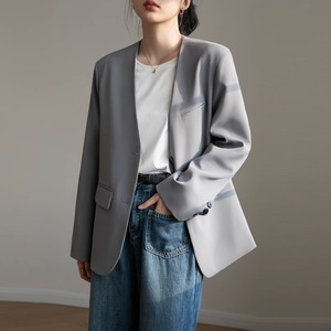 collarless casual jacket   101363