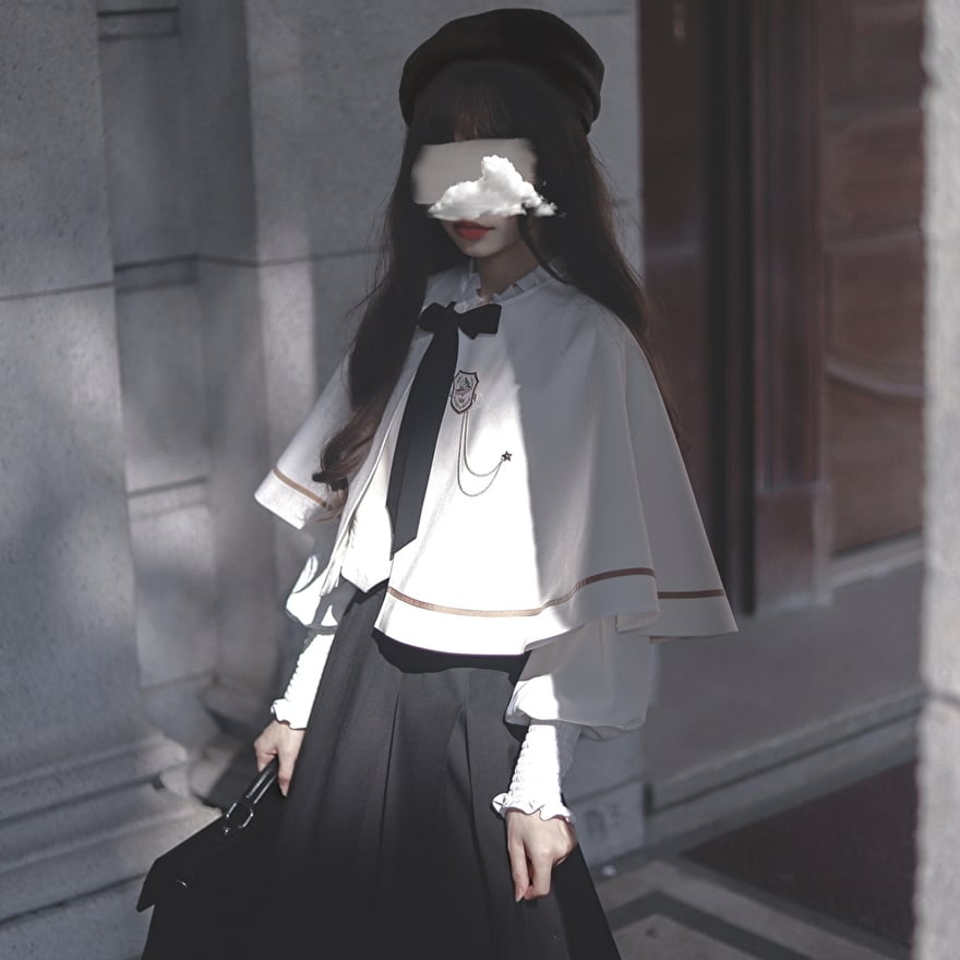 ゴスロリ通販 With U ゴシック ロリィタ ベスト 3つボタン 学園服 制服