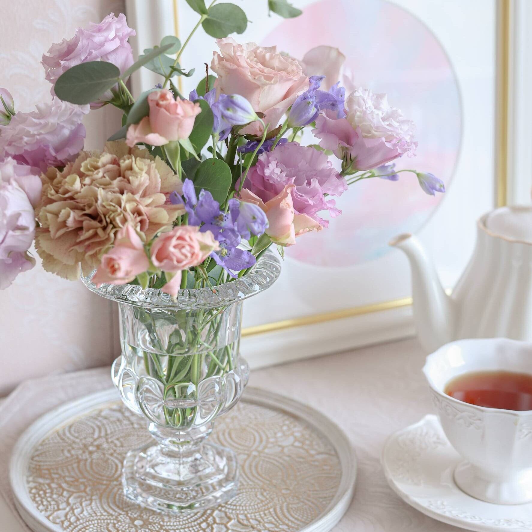 Crystal flower vase / クリスタルフラワーベース スタンダード