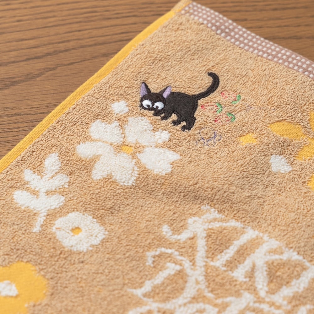 魔女の宅急便 ウォッシュタオル セピアフラワー（7355） | すすのこ