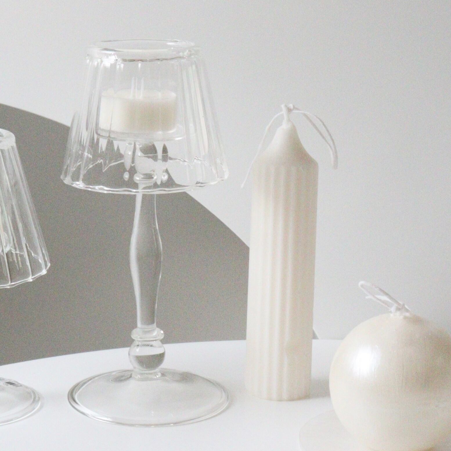 ガラスランプキャンドルホルダー Coton Cot コトンドットコット