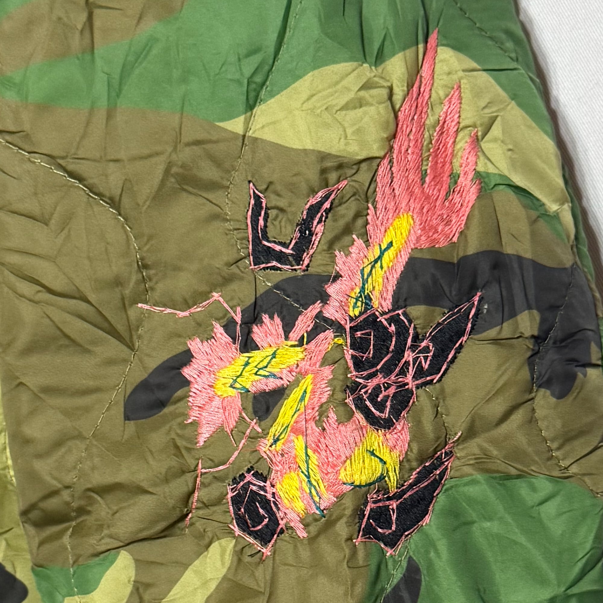 新品】福 ドラゴン 刺繍 ベトナムスーベニア キルティングジャケット