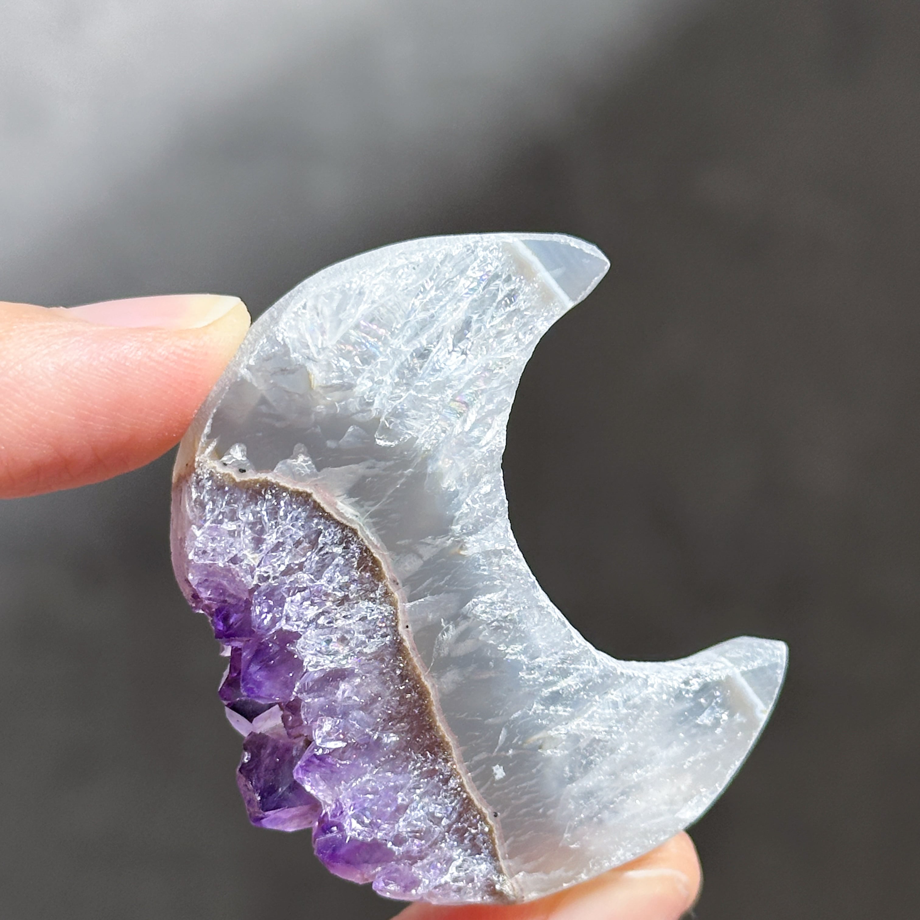 アゲート×アメジスト 月92◇ Agate × Amethyst ◇天然石・鉱物 アゲート×アメジスト 月92◇ Agate × Amethyst ◇天然石・鉱物