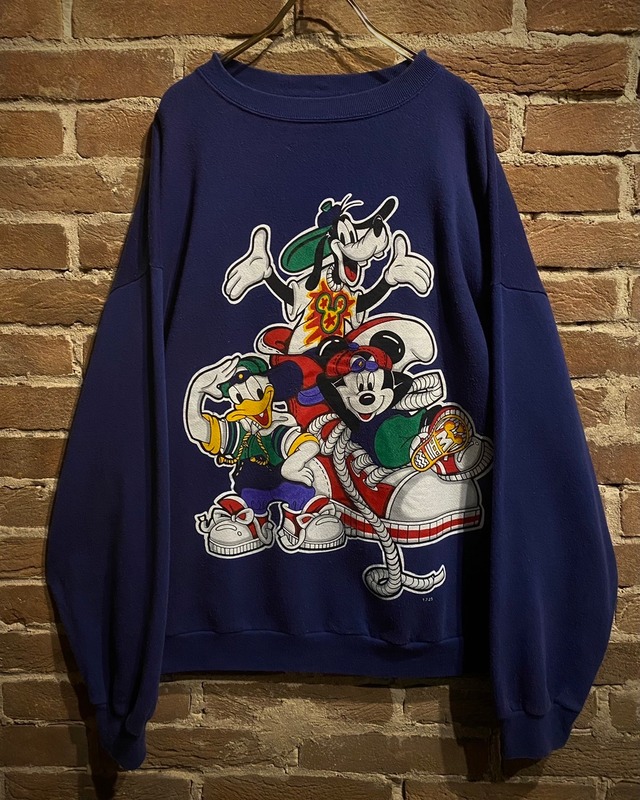 【Caka act3】"90's" "Disney" B-Boy Style Character Design Loose Sweat Shirt
