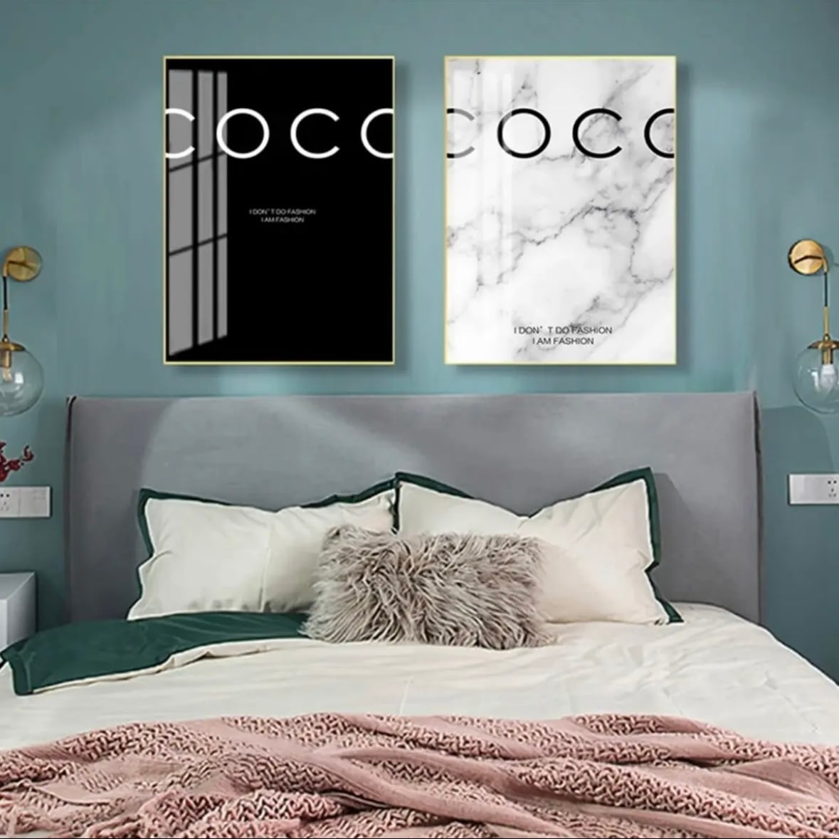 30x40cm／全2type【モノトーンテキストアート】ポスター 壁掛け