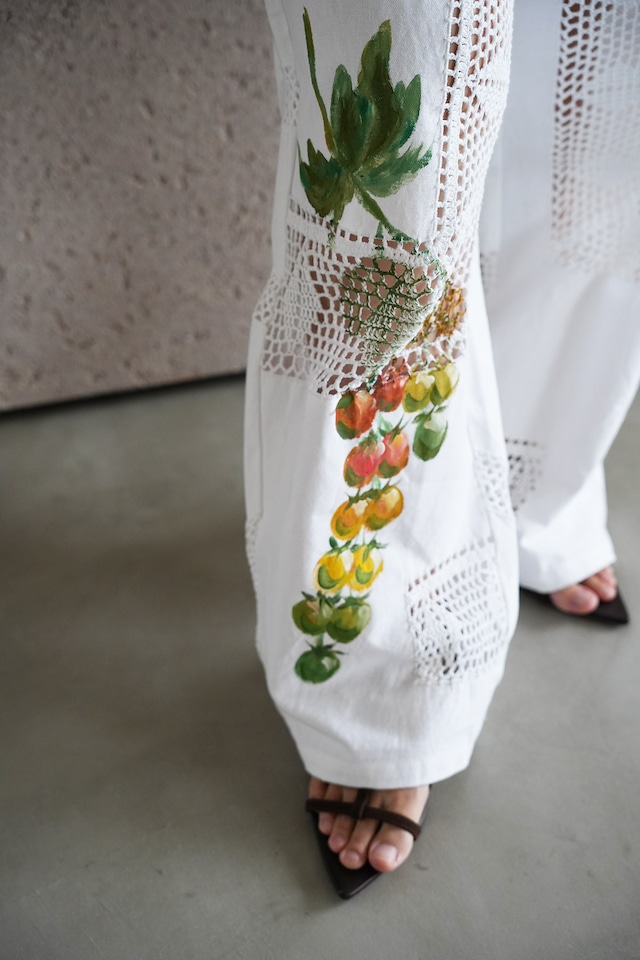 vintage lace pants tomato yellowpansy