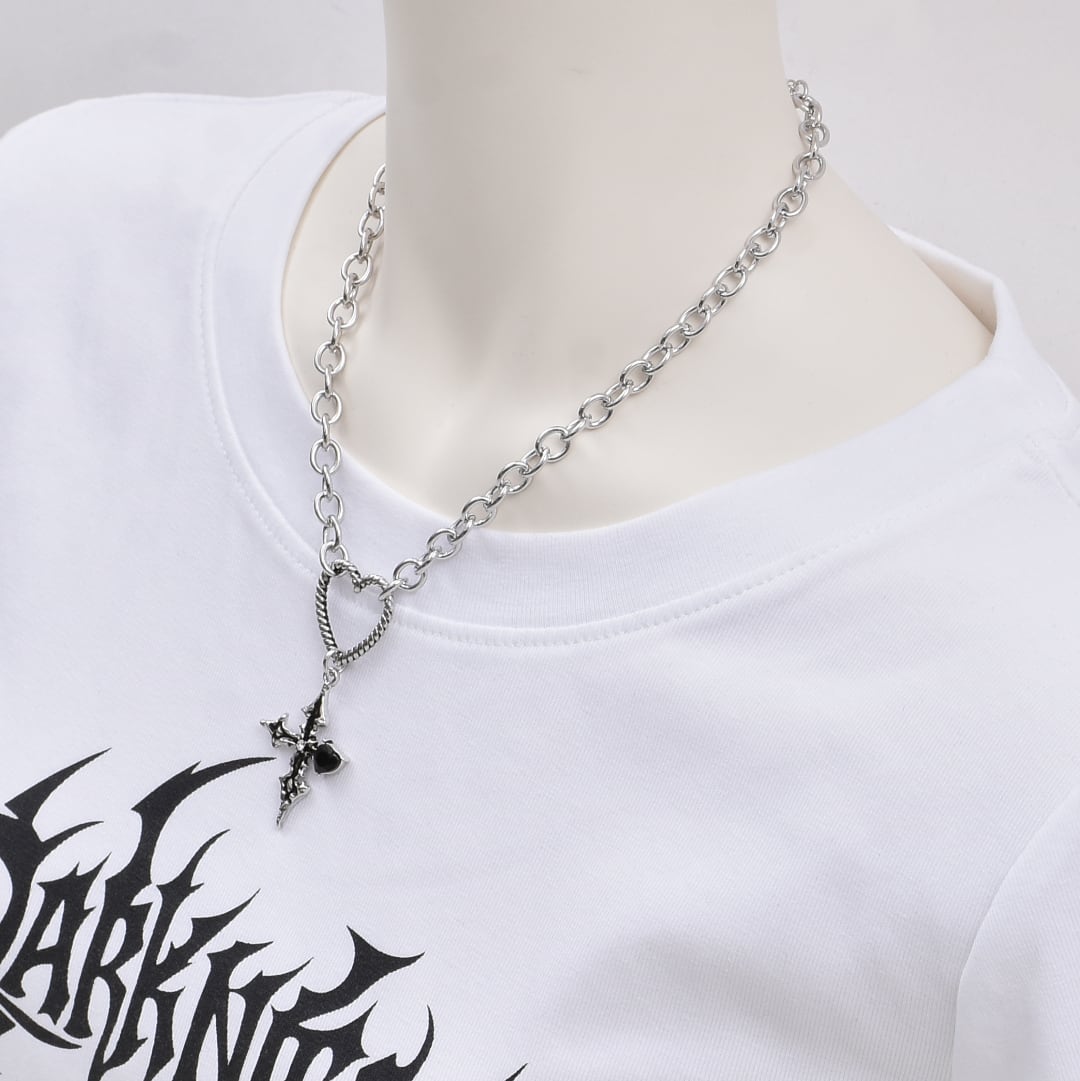 12/17新着】クロス×ハートネックレス | VOLCAN&APHRODITE