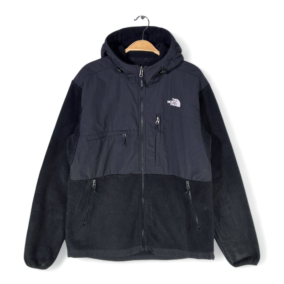 ノースフェイス デナリフーディ ブラック 黒 ポーラテック フリースジャケット THE NORTH FACE サイズM 古着 DD0455