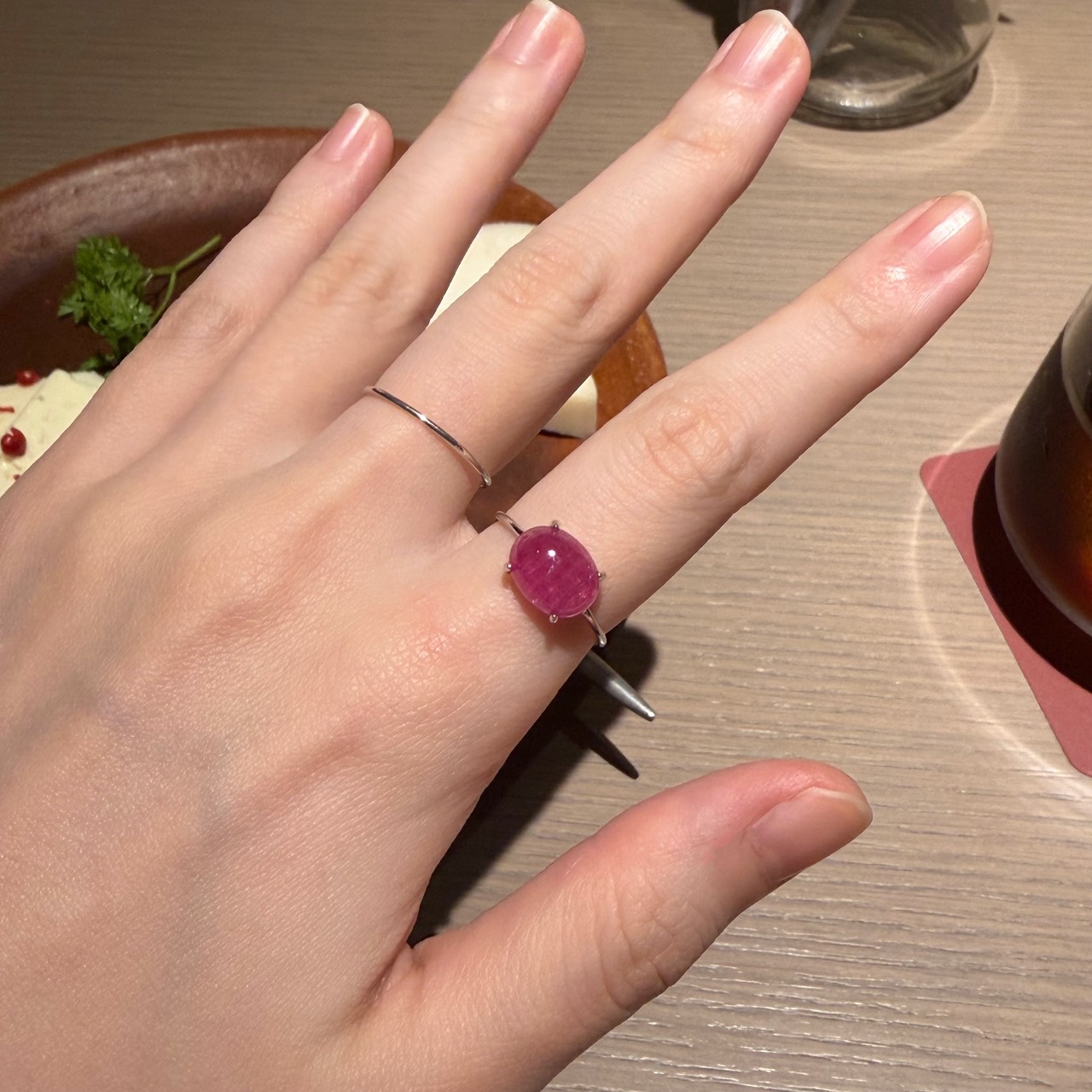 【1点もの】nacoがやっと見つけたピンクルビー｜silver925 リング