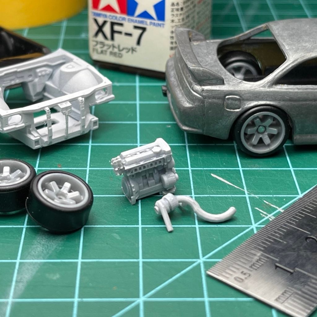 1/64スケールカスタムパーツ】エンジンルームキットvol.1 | GARAGE-T