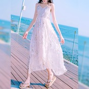 Cross-back Beach Dress 5118