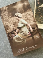 1900s France antique 永遠の淑女たち ポストカード 3p