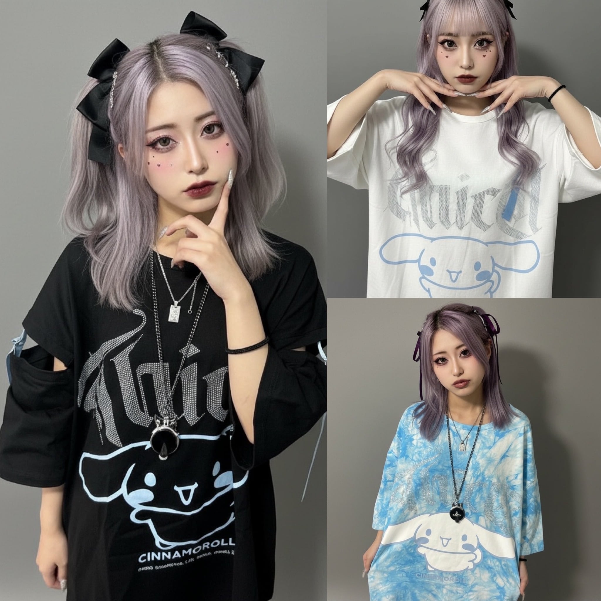 シナモン×THICC オーバーサイズTシャツ サンリオ シナモン | 韓国系