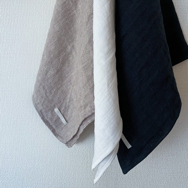 《accessories》linen towel／herringbone linen