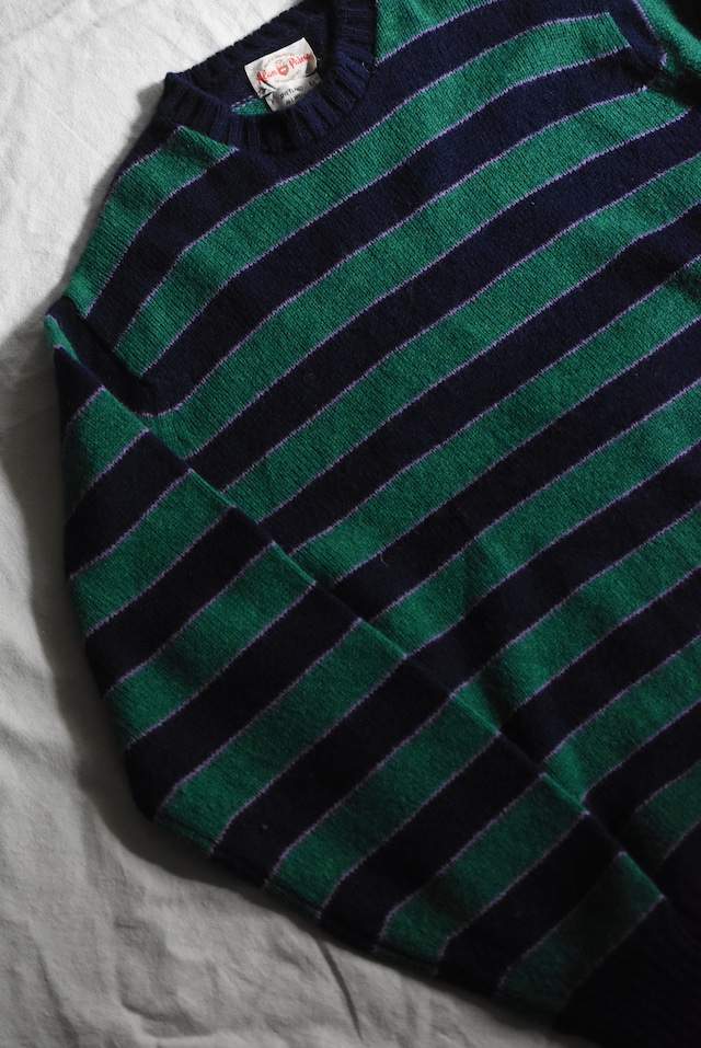 OK/60-70's "Alan Paine" mulch boader shetland wool knit