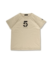 5ロゴプリントコンパクトTシャツ (IVORY) CQ-49005