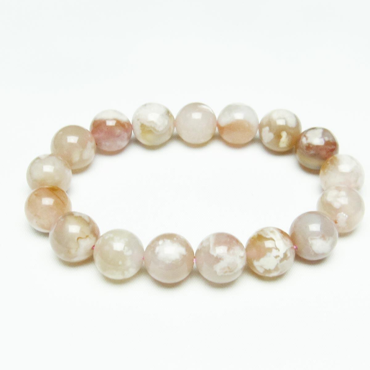 チェリーブロッサムアゲート ブレスレット 桜瑪瑙 13mm [M便 1/10] 111-24600