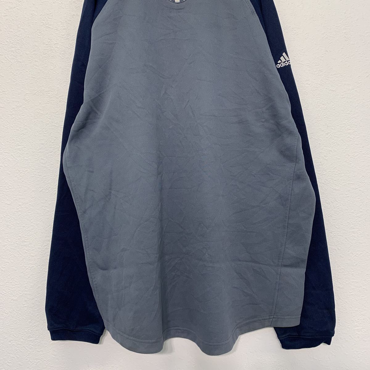 adidas 2XL ブルー トレーナー 古着 中古】アディダス adidas タグ付き