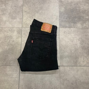リーバイス514 ブラックジーンズ ブラックデニム 32×32