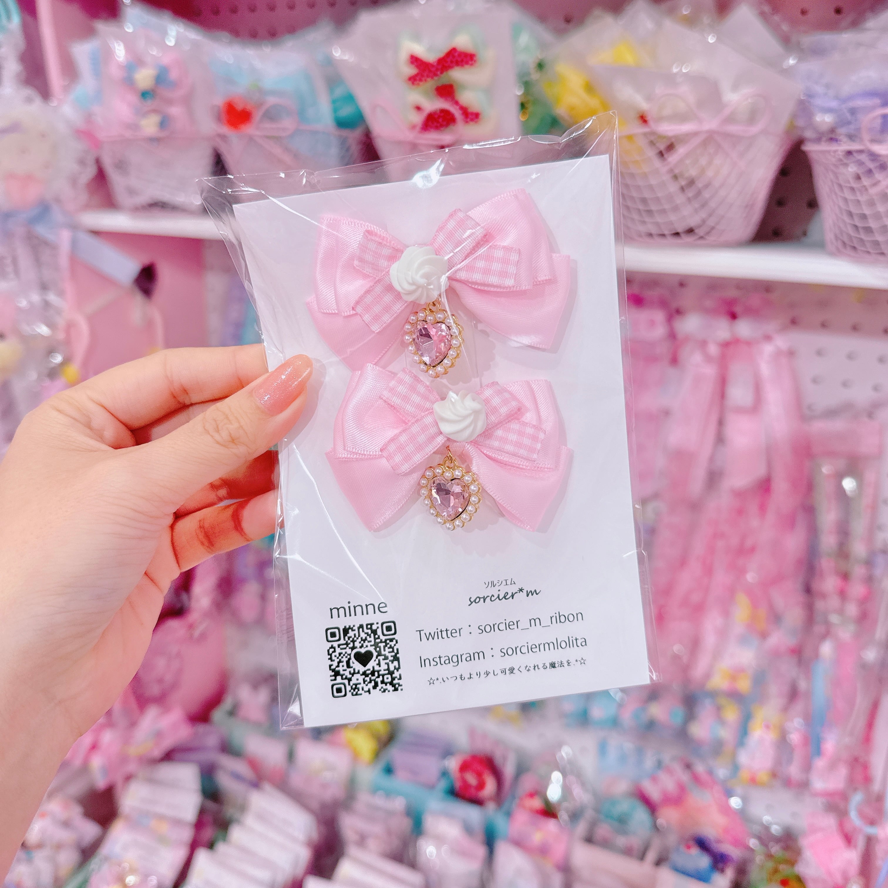 【E10】7-20ツインヘアクリップ